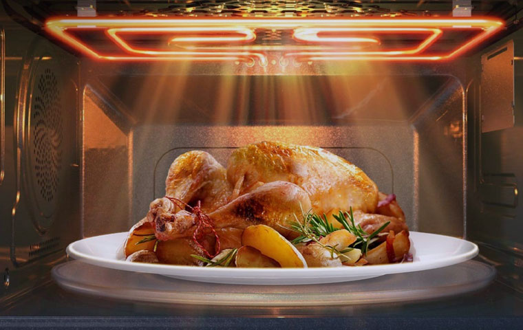 ميكروويف بشواية (Grill Microwave)