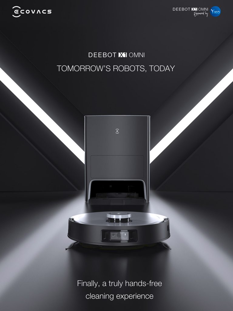 مكنسة روبوت إيكوفاكس DEEBOT X1 OMNI DEX11 حتى 5000Pa