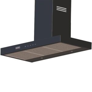 شفاط Hans جداري شكل T، مقاس 90 سم، أسود – STILO 90 cm