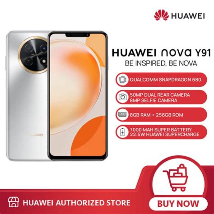 موبايل هواوي nova Y91 STG-LX1 6.95 بوصة IPS LCD FHD+ 90Hz
