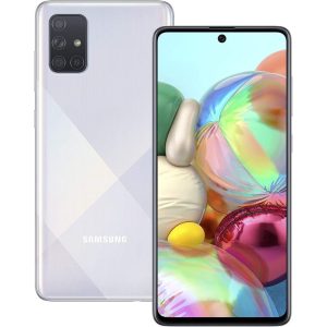 Samsung Galaxy A71 بشريحتي اتصال، 128GB و8GB RAM و4G – Prism Crush Silver